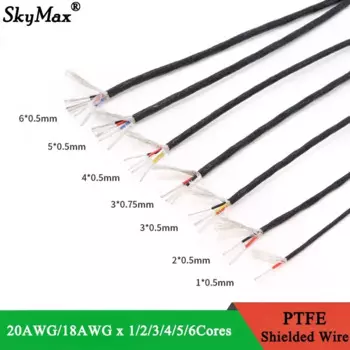 Экранированный кабель FEP медный 1/5 м 1-6 жил