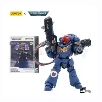 Экшн-фигурка JOYTOY Warhammer 40k 1/18, ультрамарины, хеллбластеры, сергент, солдат, модель, мобильная игрушка
