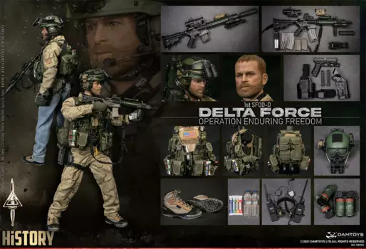 Экшн-фигурка солдата 1/6 DELTA FORCE 1st SFOD-D «операция и долгая свобода», 12 дюймов, коллекция DAMTOYS 78091