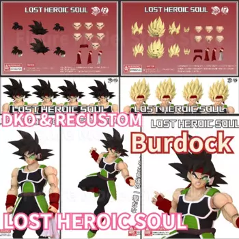 Экшн-фигурки DKO & Recustom Dragon Ball SHF Super Saiyan SSJ Lost Heroic Soul Burdock Sun Goku's Father