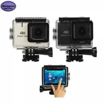Экшн-камера Banggood M22, 170 градусов, 4K/30fps, 16 МП, Wi-Fi, сенсорный экран 2 дюйма, водонепроницаемая Спортивная камера для дайвинга на 30 м