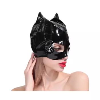 Экзотические сексуальные аксессуары, лакированная кожа, фетиш, маска на глаза, капюшон для женщин, косплей, флирт, костюмы на Хэллоуин, пасхальный ночной клуб, женский