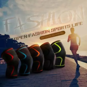 Эластичный компрессионный наколенник из нейлона и полиэстера, 5 цветов