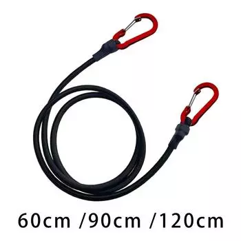 Эластичный ремень-карабин, банджи-шнур с фиксированными крючками, веревка для завязывания, прочные банджи-ремни, веревка для багажа, шнур для пеших прогулок, путешествий