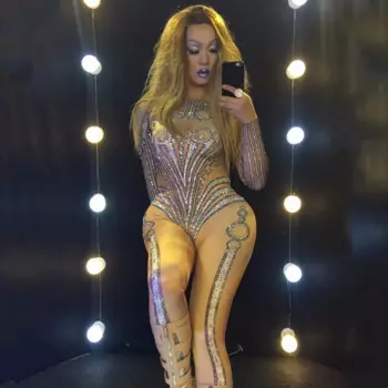 Эластичный узкий комбинезон с серебряными стразами и принтом, колготки для вечеринки, сценического выступления, костюм, бар, ночной клуб, диджей, певица, купальник