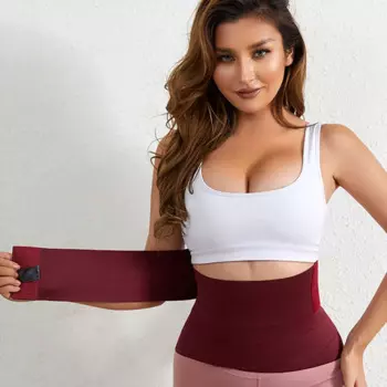 Эластичный зажим на липучке для женщин Удобный и регулируемый предназначен для тренировок В фитнесе и похудения живота