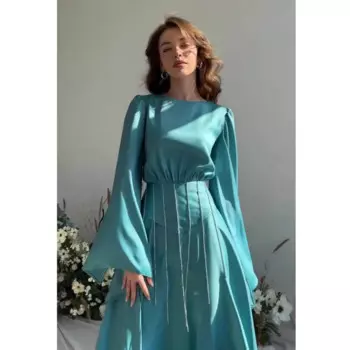 Элегантное Атласное Платье макси с бахромой и бриллиантами, вечерние женские платья со шнуровкой и расширяющимися книзу рукавами, длинное платье в арабском стиле Дубая