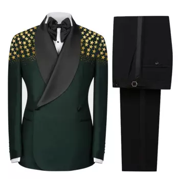 Элегантные мужские костюмы, свадебные смокинги для жениха, комплект из 2 предметов, мужские пиджаки для выпускного вечера, тонкие мужские костюмы на заказ