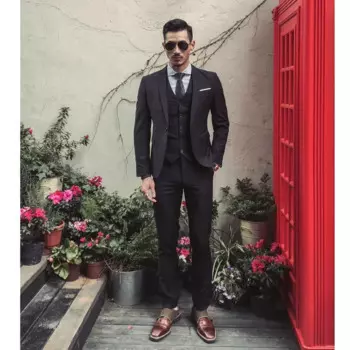 Элегантные однотонные костюмы для мужчин, Модный деловой Повседневный официальный свадебный смокинг для жениха, мужской костюм из 3 предметов (Блейзер + жилет + брюки)