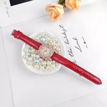 Элегантные женские часы, элегантные женские кварцевые часы с ремешком из искусственной кожи