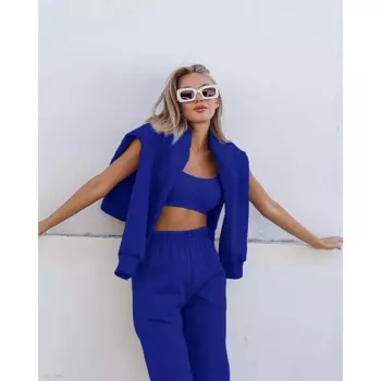 Элегантный женский комплект, наряды, винтажные комплекты, женская одежда, зимняя одежда, Женский комплект, облегающая повседневная одежда из двух предметов, костюм с толстовкой и брюками