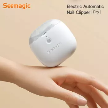 Электрическая автоматическая машинка для стрижки ногтей Youpin Seemagic, профессиональный сенсорный старт, Инфракрасная защита, обновленная головка резака со светодиодной подсветкой, триммер