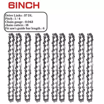 Электрическая цепная пила 6 дюймов, сталь