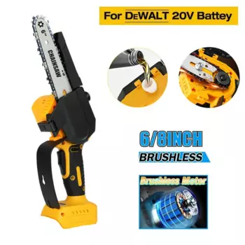 Электрическая цепная пила DeWALT, 6/8 дюйма, 18/20 в