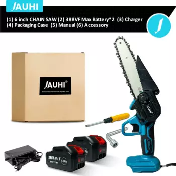 Электрическая цепная пила JAUHI 6 дюймов для аккумулятора Makita