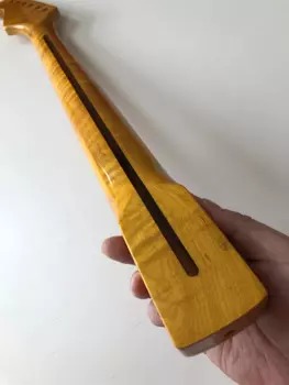 Электрическая гитара Gloss Tiger Flame Maple, Шейная, 21 лад, 25,5 дюйма, фотоинкрустация