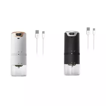 Электрическая кофемолка для эспрессо, автоматическая портативная перезаряжаемая кофемолка из нержавеющей стали