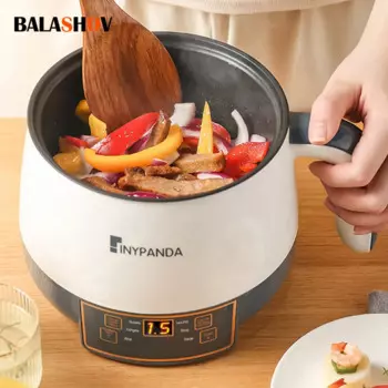 Электрическая кухонная машина, бытовая Однослойная/двухслойная Горячая кастрюля, антипригарная сковорода, многофункциональная рисоварка, для студенческого общежития