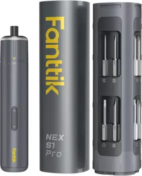 Электрическая отвертка Fanttik S1 Pro 3,7 В, беспроводная отвертка, 16 металлических битов S2, 3 настройки крутящего момента, инструмент Idea для настольного компьютера