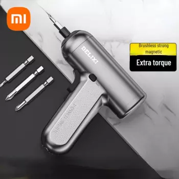 Электрическая отвертка Xiaomi Delixi, Электрическая отвертка с зарядкой, мини-отвертка, электрическая отвертка, бытовой ручной электрический сверлильный инструмент