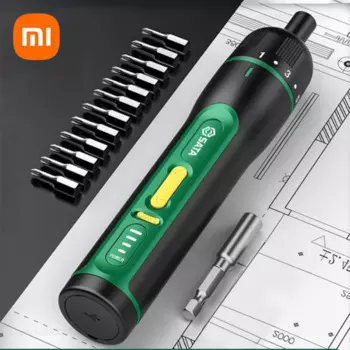 Электрическая отвертка Xiaomi SATA, перезаряжаемый бытовой миниатюрный Электрический привод, ручная самоинтегрированная отвертка, электрический привод