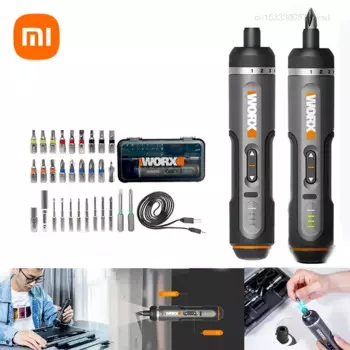 Электрическая отвертка Xiaomi WORX WX242, умная Беспроводная электрическая отвертка, USB перезаряжаемая 30 Бит в комплекте, набор инструментов для ремонта крутящего момента