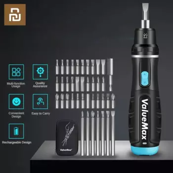 Электрическая отвертка Youpin Workpro, ручной и автоматический беспроводной прецизионный электроинструмент, многофункциональный бытовой набор
