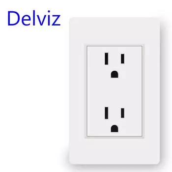 Розетка электрическая Delviz стандарта США, 110-250 в перем. Тока, 118 мм * 72 мм