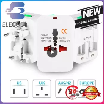 Электрическая розетка, Международная розетка, все в одном, для путешествий, адаптер зарядного устройства для Au / Uk / Us/Eu, 3a-10 (a) розетка