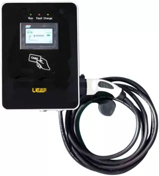 Электрическая точка зарядки автомобиля 7 кВт Домашняя версия 3,5 метра IP54 с экраном 4,3 дюйма зарядка Evs 12 месяцев 1 шт. зарядное устройство AC EV