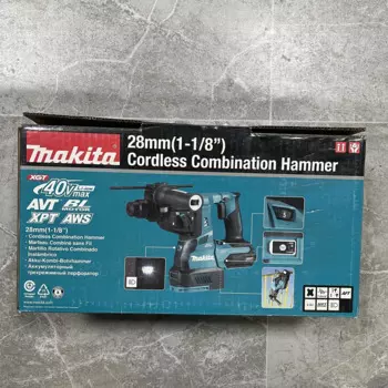 Электрическая Ударная дрель Makita, многофункциональный безщеточный молоток высокой мощности, 40 в, HR001G