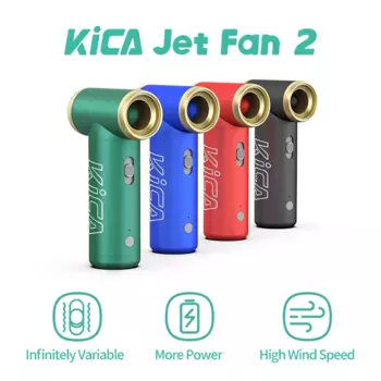Электрическая воздуходувка KICA Jetfan 2 compress Air Duster, мини-вентилятор с турбонаддувом, портативный беспроводной очиститель клавиатуры компьютера