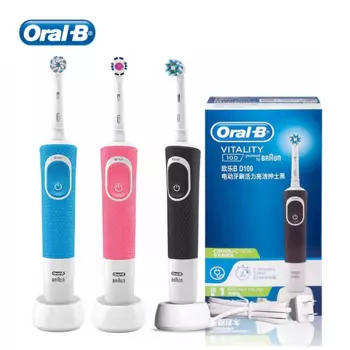 Электрическая зубная щетка Oral B Vitality D100, водонепроницаемая зубная щетка с таймером, Электронная зубная щетка с индуктивной зарядкой