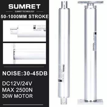Электрические линейные приводы SUMRET 12В/24В 50-1000мм