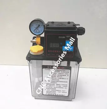 Электрический автоматический насос для смазки переменного тока 220 л в, одноэкранный автоматический масляный насос с манометром