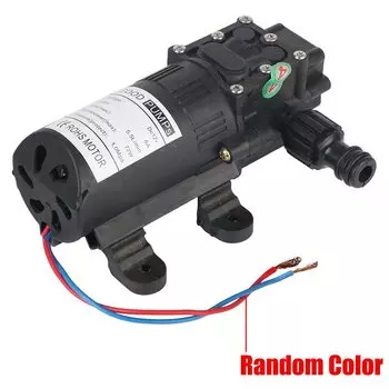 Электрический диафрагменный насос 12В 220В черный