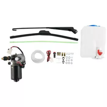 Электрический дворник UTV в сборе для Can-Am Maverick X3 2017-2021, электрический дворник лобового стекла + резервуар для бутылки омывателя лобового стекла