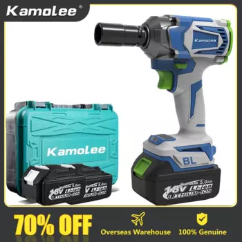 Электрический гаечный ключ Kamolee DTW500, бесщеточный беспроводной аккумулятор 1200 нм и зарядное устройство, совместимые с батареей Makita 18 в