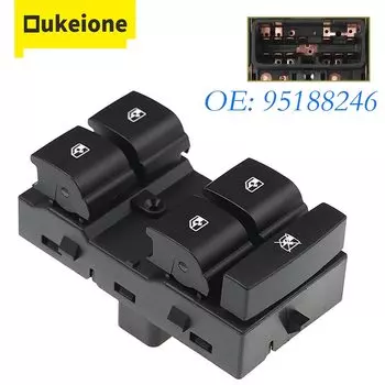 Электрический главный переключатель управления стеклоподъемником для Chevrolet Sonic AVEO T300 Trax, автомобильные кнопочные переключатели 95188246