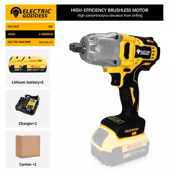 Аккумуляторный ударный гайковерт ELECTRIC GODDESS 700N.M