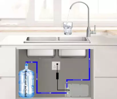 Электрический кухонный водяной насос 12 В для каравана, яхты, каравана, мощный кран, автоматический всасывающий насос 2,4 л/мин, 2,7 л/мин