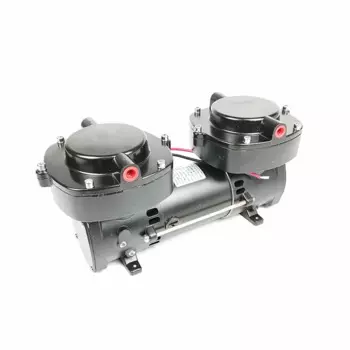 Электрический мембранный вакуумный насос GZ70B-12, 12 В/24 В, расход 136LPM, 160 Вт, двухцилиндровый компрессорный насос