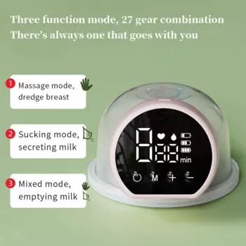 Электрический молокоотсос Hands Free, перезаряжаемый, перезаряжаемый, 9-режимный массаж