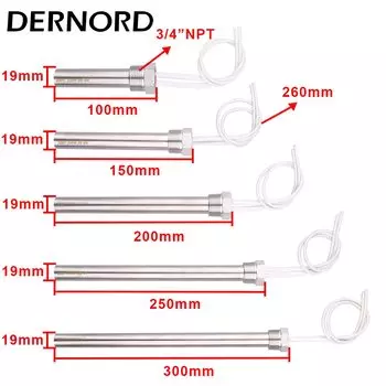 Электрический нагревательный элемент DERNORD 220В 250W-2кВт