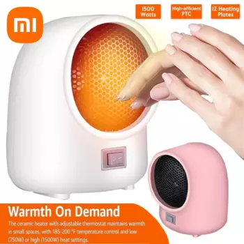 Электрический обогреватель Xiaomi, домашний портативный обогреватель 3S, быстрый нагрев, обогреватель, костюм для комнаты, террасы, гаража, теплицы в помещении