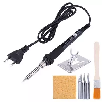 Электрический паяльник с регулируемой температурой, 110 В/220 В, 60 Вт, Сварочная паяльная станция, ремонтные инструменты, паяльник