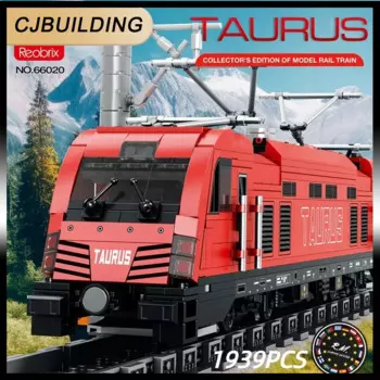 Электрический пассажирский поезд Taurus Power 66020, модель трека, строительные блоки, Электромобиль для поездов, игрушечный конструктор, подарок для детей