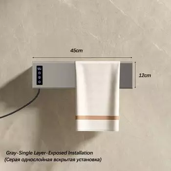 Электрический полотенцесушитель cmaos белый алюминиевый