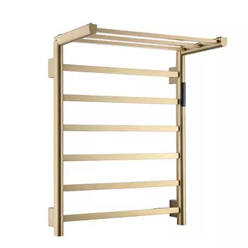 Электрический полотенцесушитель Oeny из нержавеющей стали, матовый золотой цвет