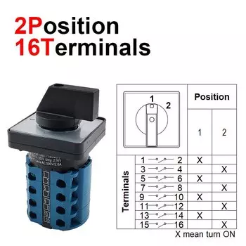 Электрический поворотный переключатель CNMAWAY LW28-20A